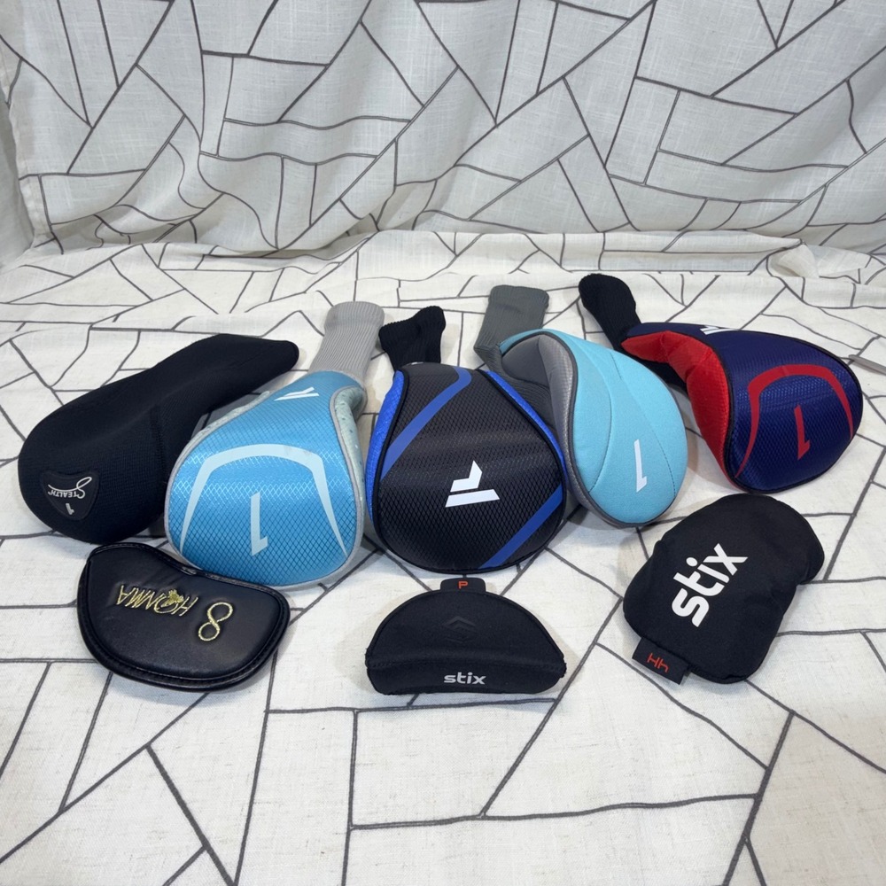 Stix Honma Aura Golf Headcover Lot OS Multicolor Driver Wood Putter Covers